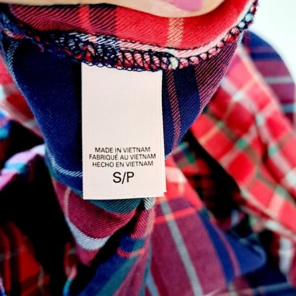 Victoria's Secret Red Plaid Modal Blend PJ Set Size Small - Picture 6 of 6